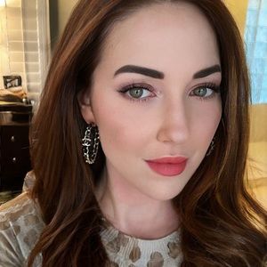 Chanel 100% Authentic CC Hoop Earrings Featuring Gold Hardware, Black Leather